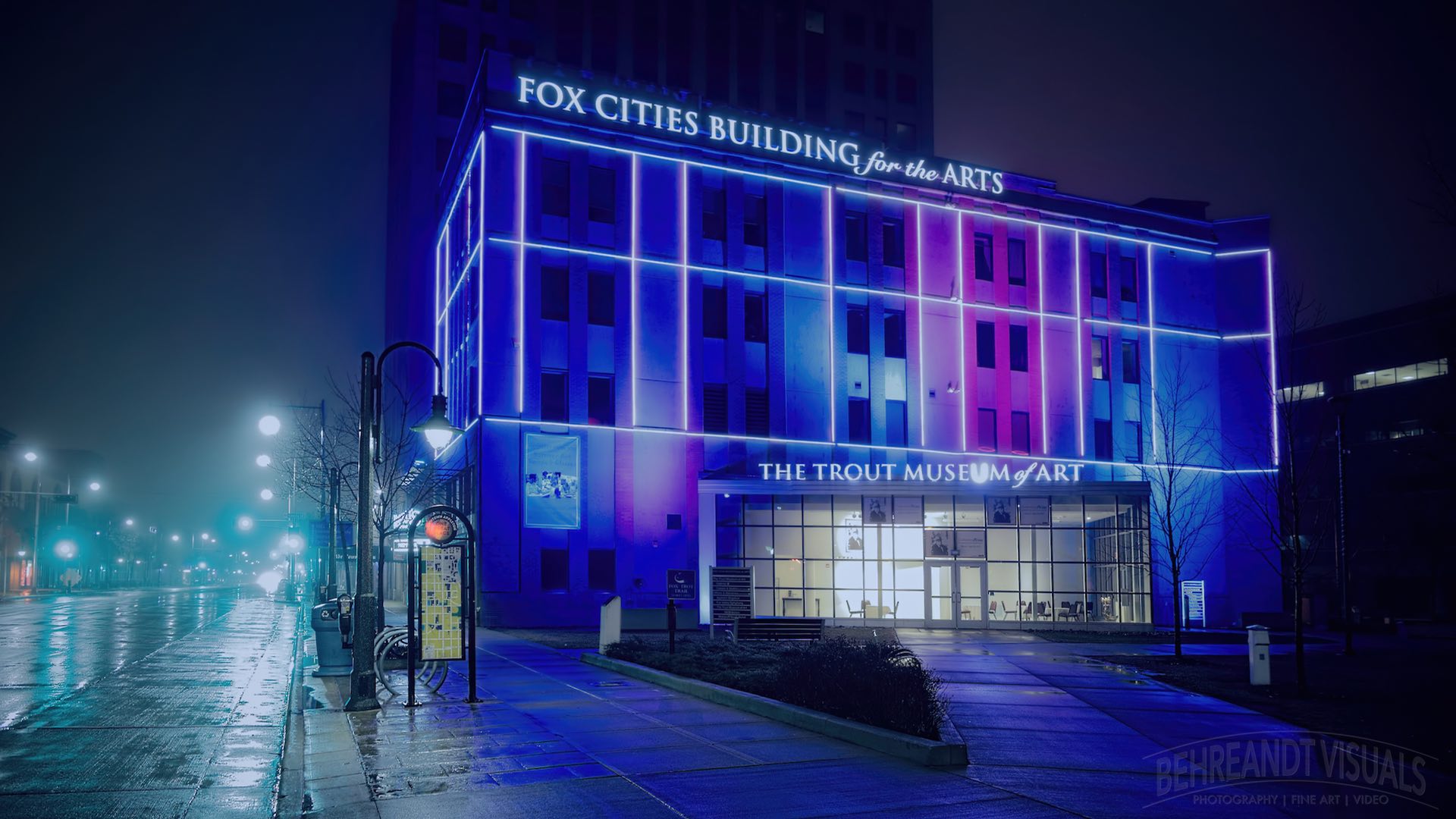 The Fox Cities Building for the Arts, home of the Trout Museum in Appleton, Wisconsin.